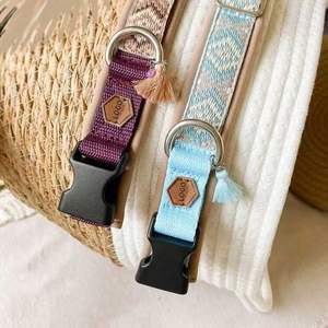 Vente en gros personnalisé ensemble harnais pour chien jocquard luxe et confortable en nylon rembourré souple réglable pour grands chiens de taille moyenne - Product Image 6