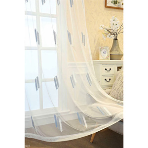 <strong>Wholesale</strong> Fancy Window Sheer Voile <strong>Curtain</strong> <strong>Fabric</strong> for Home Textile and Hotel Upholstery - Product Image 1