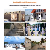 Personnalisation d'usine cour extérieure jardin Villa éclairage de rue ABS corps clôture décor améliorant AtmospherLED lampe murale solaire