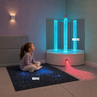 Tapis de jeu multi-sensoriel avec éclairage étoilé en fibre optique, tapis sensoriel apaisant pour l'autisme avec lumières LED en fibre optique