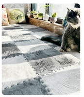 pink Soft Puzzle Carpet for Living Room High Quality Puzzle Mat Rug Bedroom Carpet