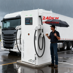 Station de recharge rapide pour véhicules électriques de haute qualité, portable, à chargement automatique, nouvelle station de recharge au sol à courant continu, IP55 CCS2 - Product Image 5