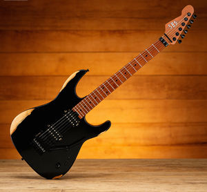 กีตาร์ระดับมืออาชีพพร้อมฟลอยด์โรส เทรโมโล บอดี้ไม้ Alder แท้ คอไม้เมเปิลอบ SBS Alnico II Humbuckers Steel VS260 - Product Image 4