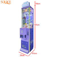 Mini-grue à pinces à monnayeur pour un joueur, distributeur de cadeaux, jeu de griffure pour aire de jeux pour enfants et fêtes