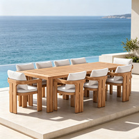 Tables et chaises en alliage d'aluminium personnalisées, imperméables et anti-UV, pour la cour, le balcon et le jardin