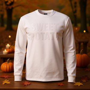 T-shirt à manches longues assorti pour couple Sweet Potato Grouchy Potato pour Thanksgiving - Product Image 3