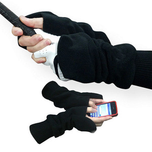 Gants <span class=keywords><strong>de</strong></span> golf chauds et coupe-vent d'hiver pour hommes et femmes Sports <span class=keywords><strong>de</strong></span> plein air Gants à manches d'hiver en double polaire pour les golfeurs - Product Image 3