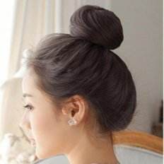 Marrón Mandu cabeza fiesta postizo parte salario pelo estiércol accesorio para el cabello - Product Image 1