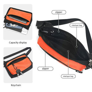 Bolso bandolera de nuevo diseño para hombre y mujer, de gran capacidad, moderno, deportivo, para viajes y teléfono móvil. - Product Image 3