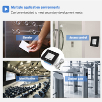 TCP/IP Visitante RFID NFC Wiegand QR Lector Tiempo Asistencia Código QR Sistema de control de acceso Módulo lector de código de barras