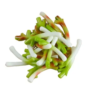 Liontin Scallion Mini Model makanan, liontin sayuran palsu Scallion saku simulasi permainan makanan
