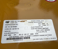 Moteur complet neuf pour moteur CAT C13 621-6582 TXF 424-8407 GKF 301 kW à 1800 tr/min, authentique, pour excavatrices 349D 345D