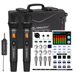 การ์ดเสียงไร้สาย SN800 และไมโครโฟน U68-2 ชุดเต็ม รองรับการเชื่อมต่อ 4 อุปกรณ์ - Product Image 1