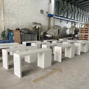 Chinese Kantoor Bureau Leverancier Witte Massief Oppervlak <span class=keywords><strong>Mini</strong></span> Size Kantoor Leraar Bureau Te Koop - Product Image 1