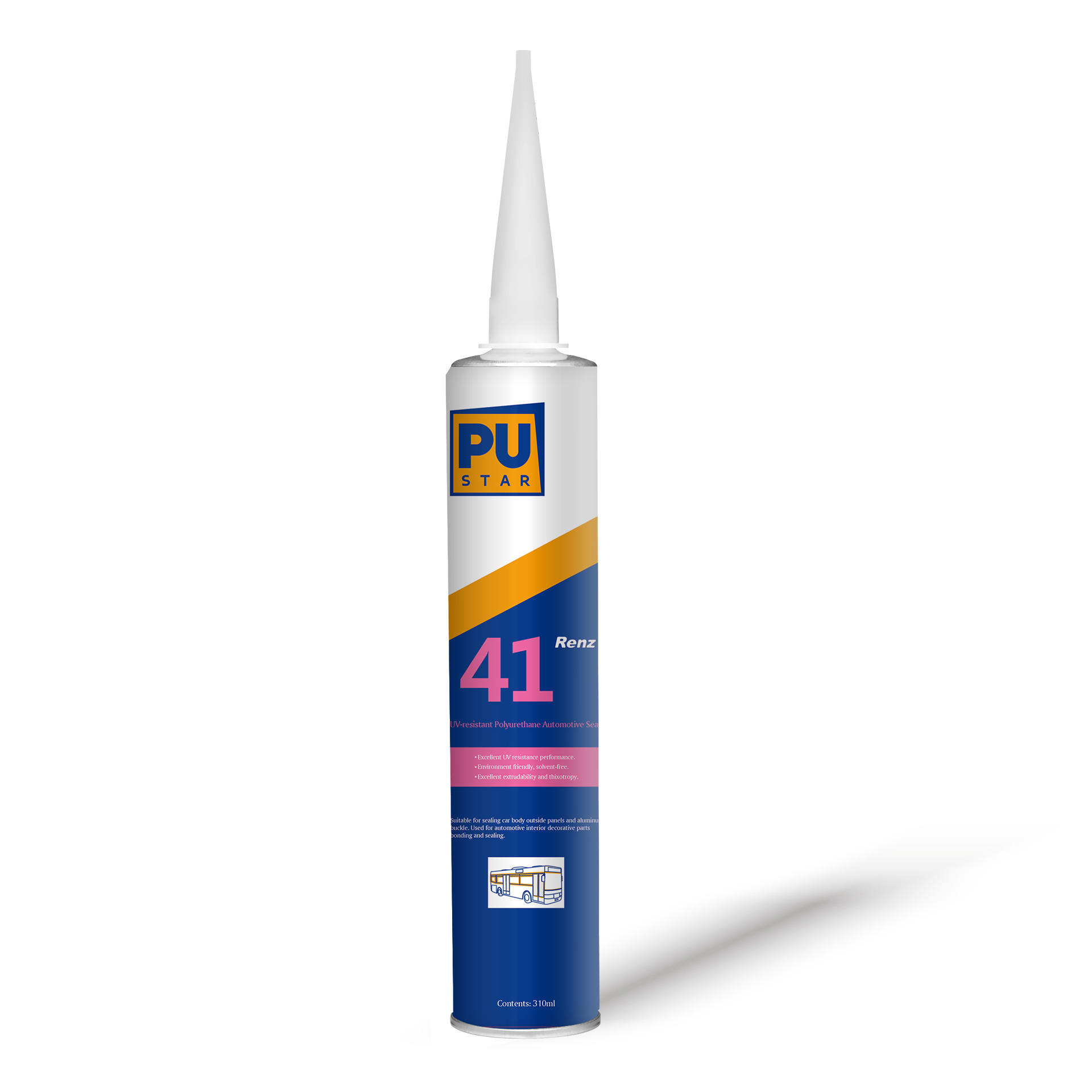 OEM résistant aux UV mastic adhésif pour automobile usine Renz41