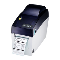 Godex DT2 Printer Barcode Label termal langsung Desktop 203dpi 2 "lebar cetak USB + Ethernet + Antarmuka Serial