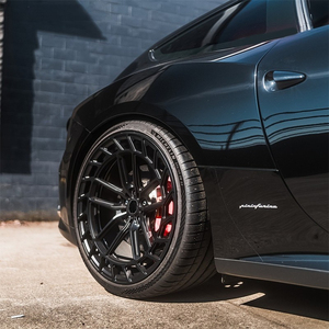 Jantes CF neuves, forgées sur mesure, haute performance, noir mat (concave), 25 mm, en alliage d'aluminium /Mercedes 5x114.3/120/130 15-26 5 - Product Image 2