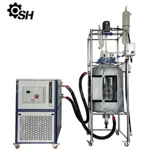 고품질 Bioreactor 재킷 유리 반응기 20l 판매 50 100 500 리터 30 100 L 10l 20l 30l 50l 100l 200l 400l