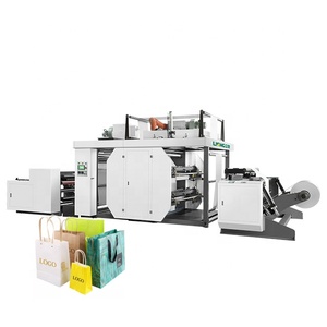 4 colors thermal paper pe pet bopp pp woven bags cup boxes make package flexographic printers printing machine