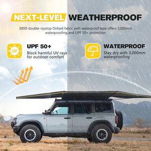 Bunker Industry Quick Setup Uitbreidbaar 180 Graden Auto Zijluifel Waterdichte Vrijstaande Auto Zijluifel Voertuig Luifel - Product Image 3