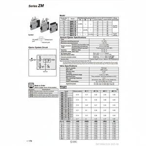 ชิ้นส่วนนิวเมติกส์ ZM131H-J5LZ-E15ระบบสุญญากาศ SMC - Product Image 1