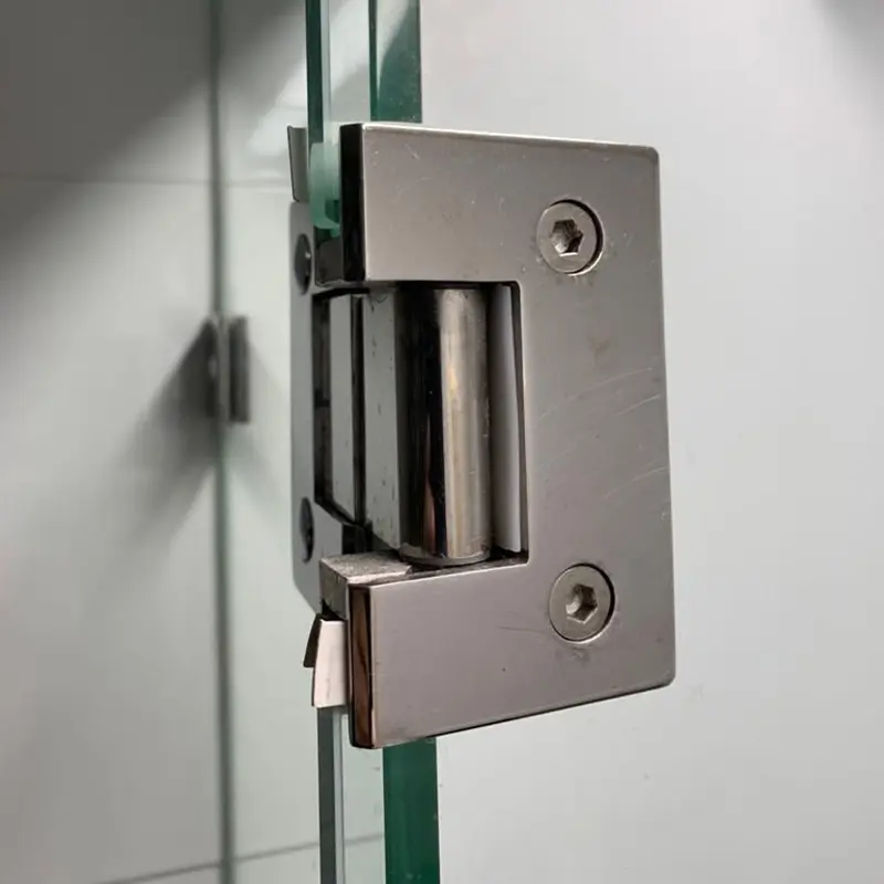 chrome gold satin brass China shower door hinges wall to glass frameless glass hardware shower door pivot fixing hinges