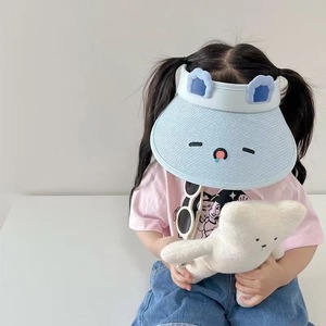 หมวกฟางปีกกว้างสำหรับเด็กฤดูร้อนพร้อมดีไซน์รูปกระต่ายป้องกันรังสียูวีสำหรับกีฬากลางแจ้งและใช้ประจำวันสำหรับใช้ในชายหาด - Product Image 2