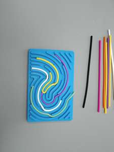 Nuova scheda di attività sensoriale in Silicone Fidget giocattolo per bambini e adulti con <span class=keywords><strong>autismo</strong></span> occupato a bordo per 5 a 7 anni di <span class=keywords><strong>età</strong></span> - Product Image 3