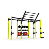 Structure de fitness autoportante CF Rig, conception personnalisée en usine, pour tractions et entraînement croisé, avec support de rangement