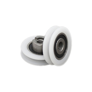 Rodamientos de Acero Inoxidable 420 Suministrados por el Fabricante, Poleas para Puertas y Ventanas con Recubrimiento de Goma, M6/10.2*24*6mm, Aleación de Aluminio - Product Image 2