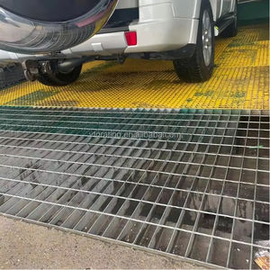 工場直販 カスタムメイド 亜鉛メッキ鋼格子 屋外排水溝グレーチング 200mm 洗車場用 耐腐食性 耐久性のある床材 - Product Image 4