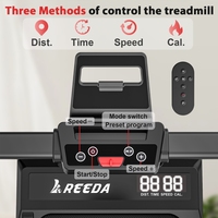Cinta de Correr con Control Remoto, Botones de Consola de Fácil Operación, Ajuste Conveniente de Velocidad, Uso Diario para Ejercicio en Casa