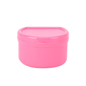 กล่องอาบน้ําทันตกรรมจัดเก็บฟันปลอมฟันปลอมถ้วยทําความสะอาดพร้อมตะกร้ากรอง - Product Image 5