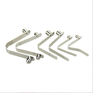Custom Metal Stamping 65Mn Steel Nickel Plated V Shape <strong>Spring</strong> Clip Tent Pole <strong>Push</strong> <strong>Button</strong> Snap Clip - Product Image 3
