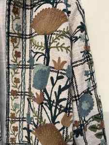 Fait à la main Slim-Fit femmes Floral brodé Suzani veste d'hiver matelassé polaire tissu coton nouveau manteau d'exportation pour l'automne - Product Image 4