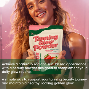 Suplemento de Belleza, Polvo Bronceador, Betacaroteno, Activador del <span class=keywords><strong>Bronceado</strong></span>, Bronceador Corporal, Polvo Iluminador para un <span class=keywords><strong>Bronceado</strong></span> Gradual de Aspecto Natural - Product Image 5