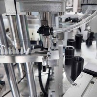 SIPUXIN Déboucheur automatique de flacons compte-gouttes + Machine de remplissage et de bouchage rotative à 2 têtes avec obturation interne