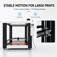 Imprimante 3D géante de 1,2 mètre, volume d'impression 1200x1200x1200 mm, grande plateforme chauffante, capacité de charge de 50 kg, usage industriel