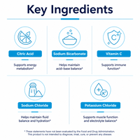 Comprimés effervescents d'électrolytes OEM/ODM, tube de 20 comprimés, supplément vitaminique pour adultes, améliore l'immunité, soutient l'énergie, marque privée