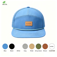 Gorra Deportiva Wins Flying de Alta Calidad, 100% Poliéster, Cierre a Presión, Impermeable, con Orificios Cortados con Láser Personalizados, Logotipo Bordado