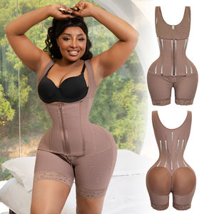 Faja Réductrice Colombienne Post-Opératoire Étape 1 Complète Effet Sablier Gainante Culotte Courte - Product Image 1