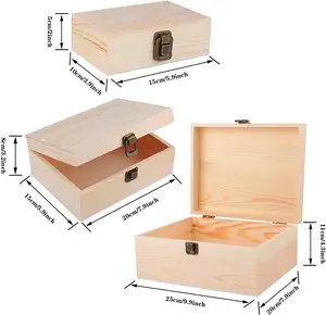 Herstellung Verkauf Holz Geschenk box mit Schiebe deckel laser geschnittene Holzkiste