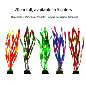Suprimentos de Fábrica: Plantas Aquáticas e Algas Plásticas Ecológicas para Decoração de Aquários e Acessórios - Product Image 2
