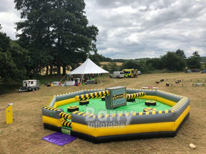 ホットチームビルディングスイーパーインタラクティブゲームワイプアウトエリミネーター有毒メルトダウンインフレータブルワイプアウトインフレータブル障害物コース - Product Image 2