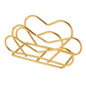 Metal <b>Tissue</b> Holder Stand Luxury Gold Napkin Holder for Home Kitchen <b>Wedding</b> Restaurant Dining Table Supplies - Product Image 5