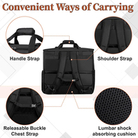 Computer Desktop Tower Large Carrying Case PC Travel Case for Computer Moving Portable Gaming Backpack for Keyboard Mouse