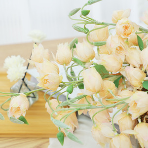 Campana de estilo natural pequeña, flor de seda, <span class=keywords><strong>Campanula</strong></span> artificial para el hogar, boda, Navidad, graduación de Halloween, decoración de mesa - Product Image 3