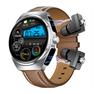 <span class=keywords><strong>Smartwatch</strong></span> <span class=keywords><strong>2</strong></span> in 1 con Auricolari Wireless TWS, Tracker Fitness Sportivo con Cardiofrequenzimetro GT95, Orologi Intelligenti Cinesi con Cinturino in Pelle - Product Image 1