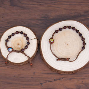 Деревянный браслет-четки с медалями «Иисус и Мария», католические молитвенные украшения ручной работы для вероисповедания, религиозный подарок - Product Image 5