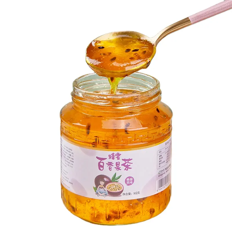 500 grammes Miel citron pamplemousse fruit de la passion miel de la passion jus de fruits confiture thé aux fruits saveur thé